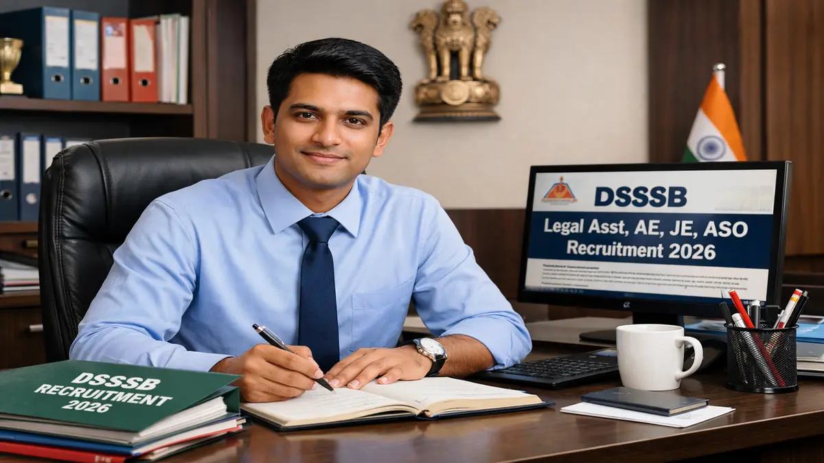 DSSSB Legal Asst AE JE ASO Recruitment 2026