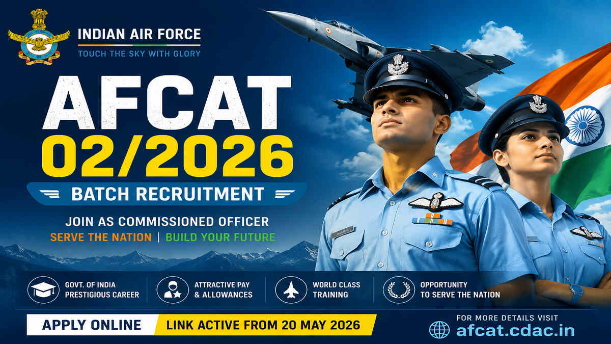 AFCAT 02/2026 Batch Recruitment 2026