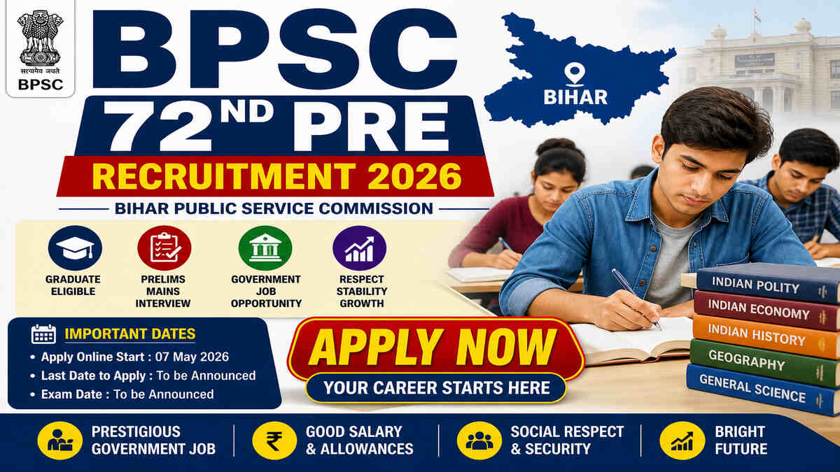 BPSC 72nd Pre Recruitment 2026