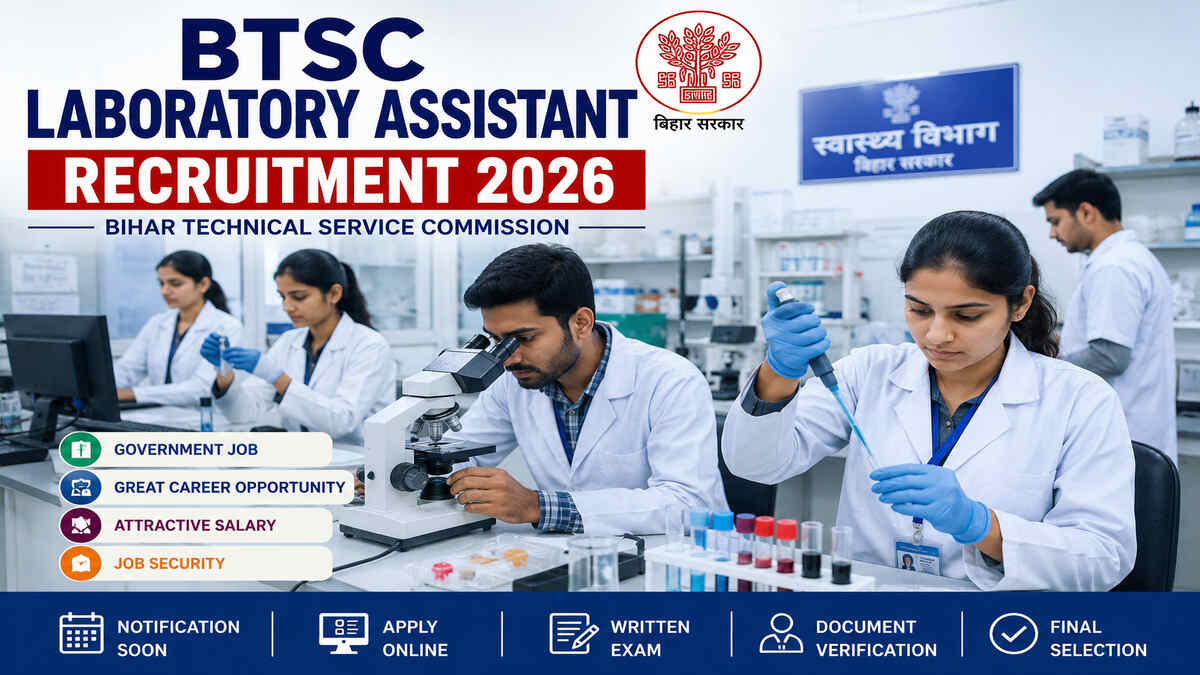 BTSC Laboratory Assistant Recruitment 2026